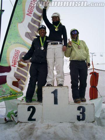 Pódio Fem. Asp. Boardercross