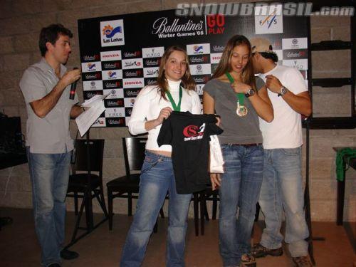 Vice no Slalom, Renata Desiderio, e a campeã Camila