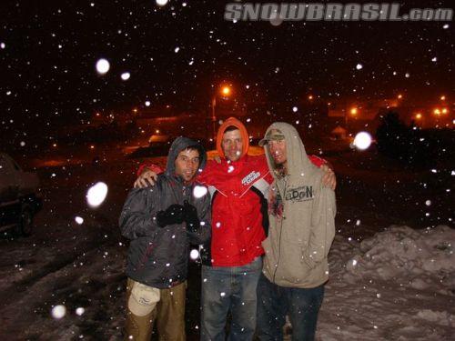 Marcelinho, Lalau, Toddy e muita neve